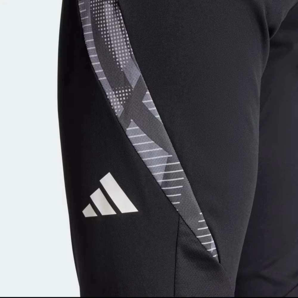Adidas Women's Black and Gray Track Pants - Picture 3 of 6